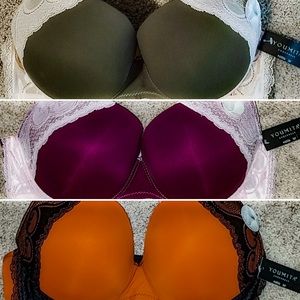 36F Lot of THREE NEW Push-Up Convertible Bras